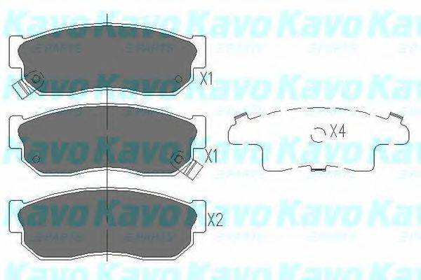 KAVO PARTS KBP6526 Комплект гальмівних колодок, дискове гальмо