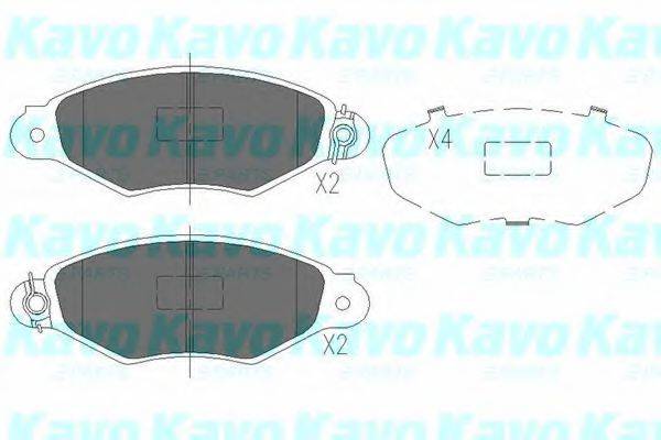KAVO PARTS KBP6565 Комплект гальмівних колодок, дискове гальмо
