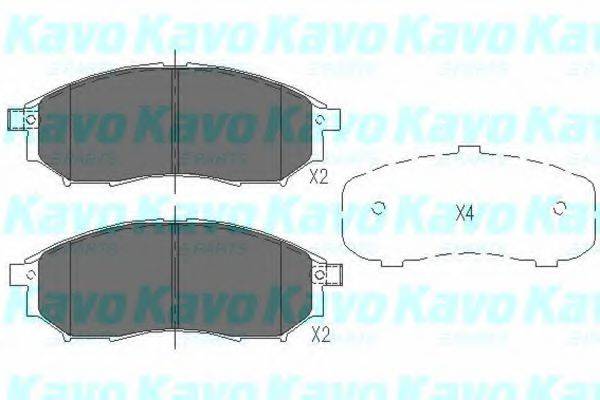 KAVO PARTS KBP6567 Комплект гальмівних колодок, дискове гальмо