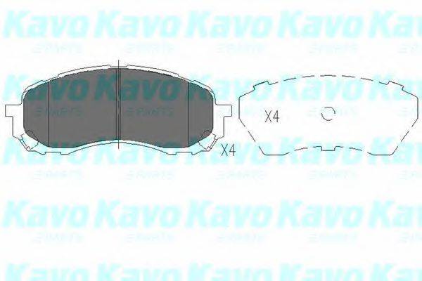 KAVO PARTS KBP8018 Комплект гальмівних колодок, дискове гальмо