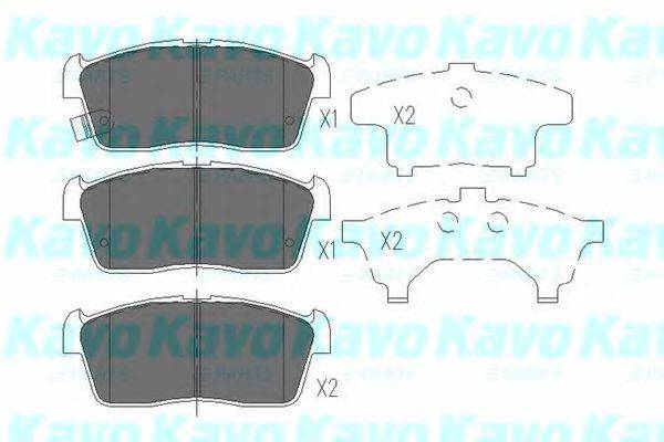 KAVO PARTS KBP8507 Комплект гальмівних колодок, дискове гальмо