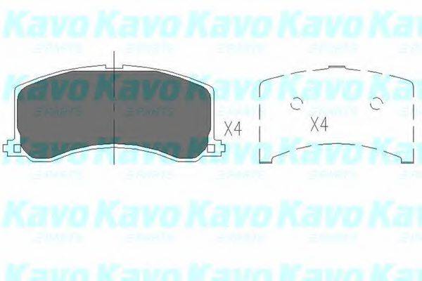 KAVO PARTS KBP8517 Комплект гальмівних колодок, дискове гальмо