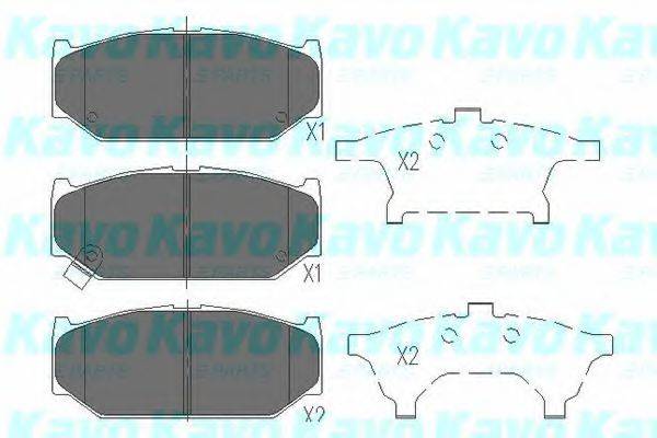 KAVO PARTS KBP8525 Комплект гальмівних колодок, дискове гальмо