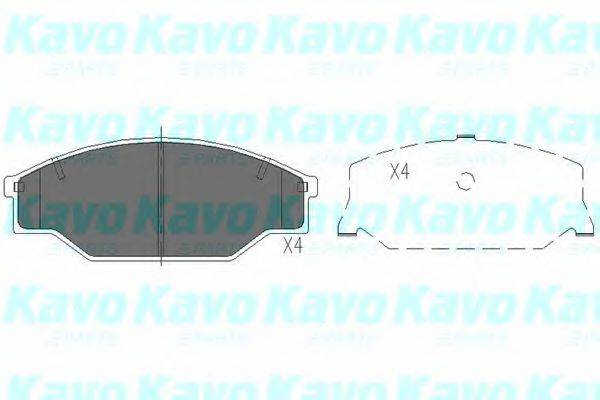 KAVO PARTS KBP9001 Комплект гальмівних колодок, дискове гальмо