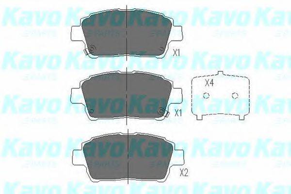 KAVO PARTS KBP9009 Комплект гальмівних колодок, дискове гальмо