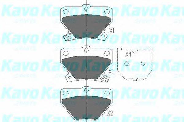 KAVO PARTS KBP9013 Комплект гальмівних колодок, дискове гальмо