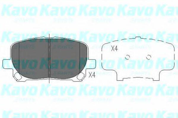 KAVO PARTS KBP9021 Комплект гальмівних колодок, дискове гальмо