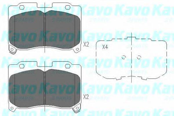 KAVO PARTS KBP9045 Комплект гальмівних колодок, дискове гальмо