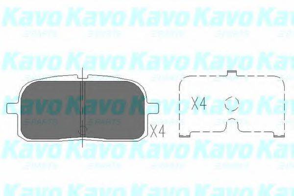 KAVO PARTS KBP9061 Комплект гальмівних колодок, дискове гальмо