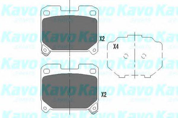 KAVO PARTS KBP9063 Комплект гальмівних колодок, дискове гальмо