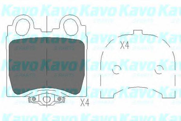 KAVO PARTS KBP9066 Комплект гальмівних колодок, дискове гальмо