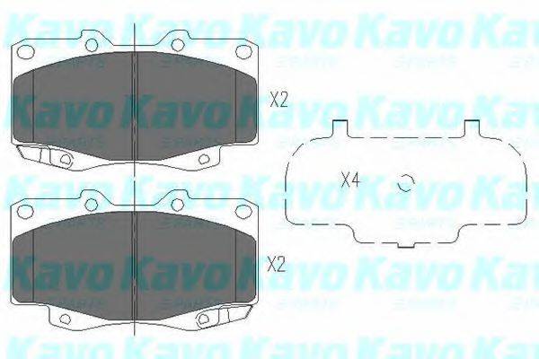 KAVO PARTS KBP9096 Комплект гальмівних колодок, дискове гальмо