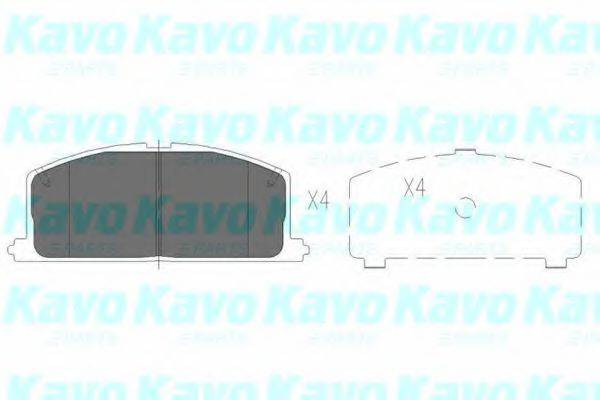 KAVO PARTS KBP9109 Комплект гальмівних колодок, дискове гальмо