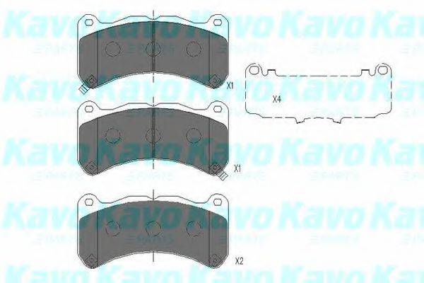 KAVO PARTS KBP9113 Комплект гальмівних колодок, дискове гальмо