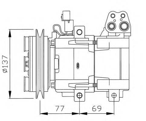 NRF 32115G Компресор, кондиціонер