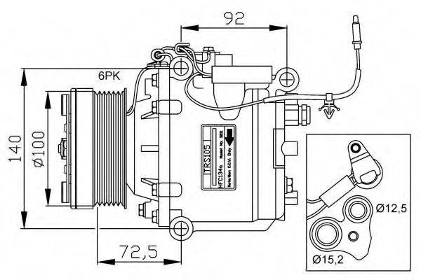 NRF 32165G Компресор, кондиціонер