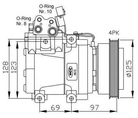 NRF 32445G Компресор, кондиціонер