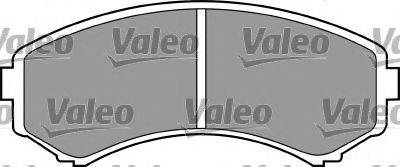 VALEO 597557 Комплект гальмівних колодок, дискове гальмо