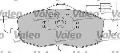 VALEO 597170 Комплект гальмівних колодок, дискове гальмо