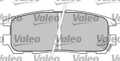 VALEO 597206 Комплект гальмівних колодок, дискове гальмо
