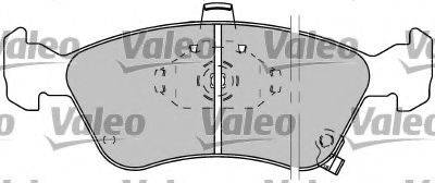 VALEO 597304 Комплект гальмівних колодок, дискове гальмо