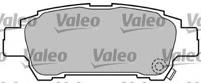VALEO 597515 Комплект гальмівних колодок, дискове гальмо
