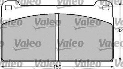 VALEO 541712 Комплект гальмівних колодок, дискове гальмо