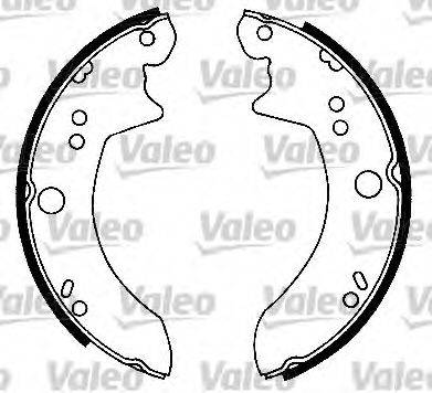 VALEO 553801 Комплект гальмівних колодок