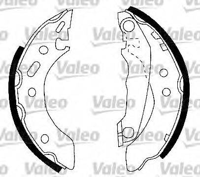 VALEO 554750 Комплект гальмівних колодок