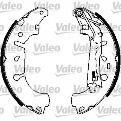 VALEO 554816 Комплект гальмівних колодок