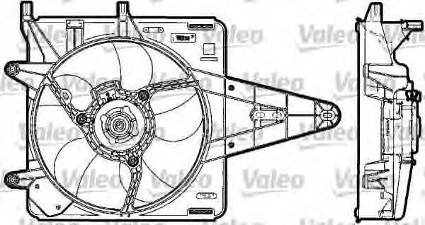 VALEO 698517 Електродвигун, вентилятор радіатора