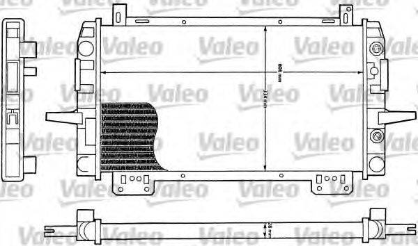 VALEO 730111 Радіатор, охолодження двигуна