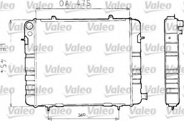 VALEO 730163 Радіатор, охолодження двигуна