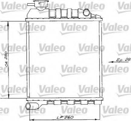 VALEO 730172 Радіатор, охолодження двигуна
