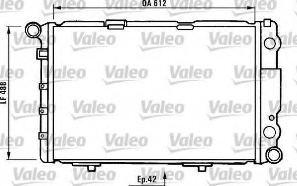 VALEO 730233 Радіатор, охолодження двигуна