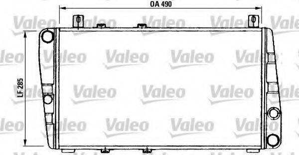 VALEO 730375 Радіатор, охолодження двигуна