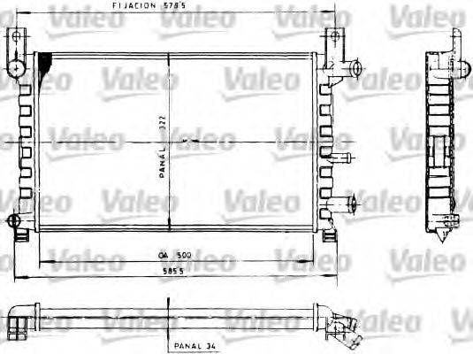 VALEO 730483 Радіатор, охолодження двигуна
