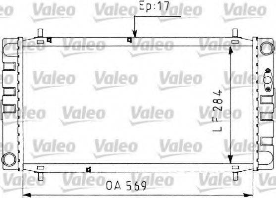 VALEO 730578 Радіатор, охолодження двигуна