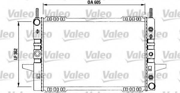 VALEO 730594 Радіатор, охолодження двигуна
