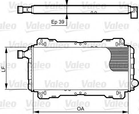 VALEO 730842 Радіатор, охолодження двигуна