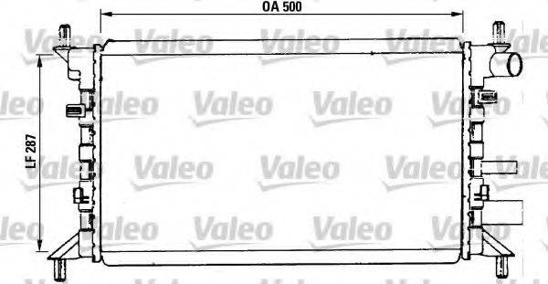 VALEO 730859 Радіатор, охолодження двигуна