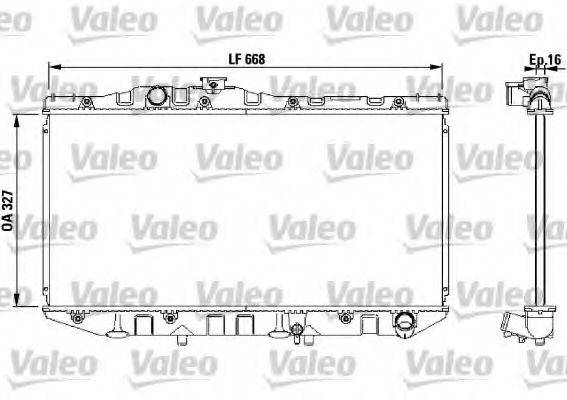 VALEO 731098 Радіатор, охолодження двигуна