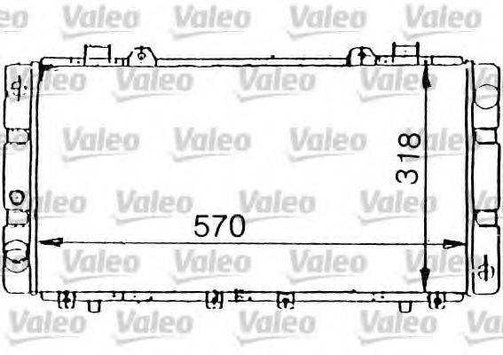 VALEO 731199 Радіатор, охолодження двигуна