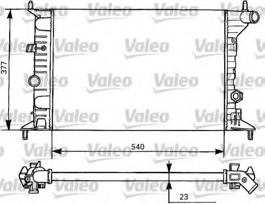 VALEO 731525 Радіатор, охолодження двигуна
