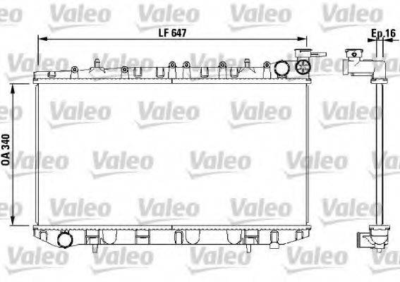 VALEO 731659 Радіатор, охолодження двигуна