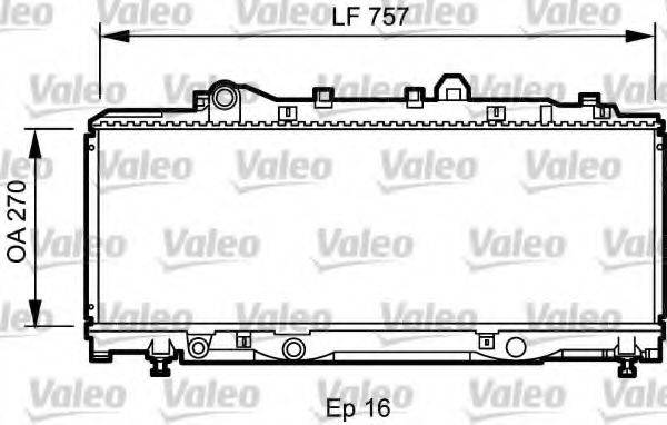 VALEO 731980 Радіатор, охолодження двигуна