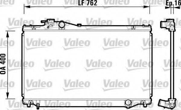 VALEO 734173 Радіатор, охолодження двигуна