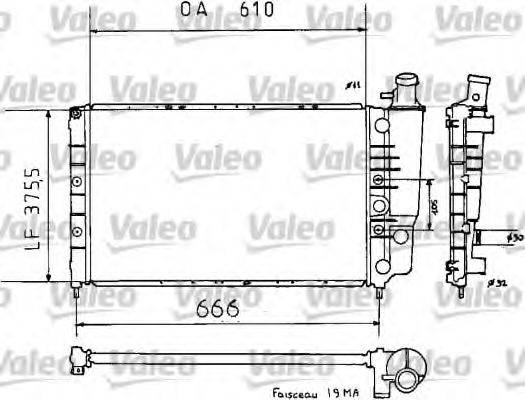 VALEO 810938 Радіатор, охолодження двигуна