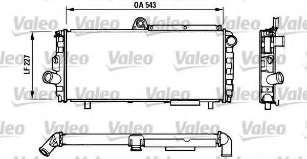 VALEO 810948 Радіатор, охолодження двигуна