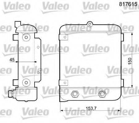 VALEO 817615 масляний радіатор, моторне масло